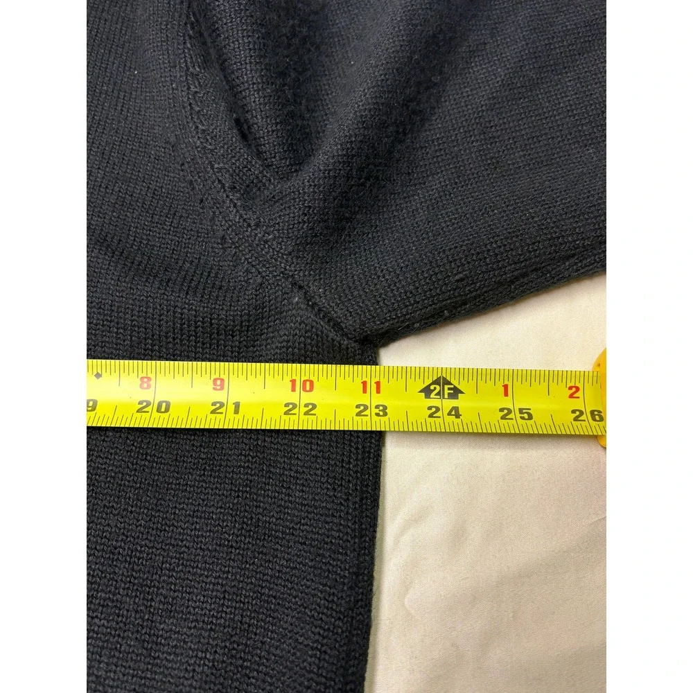 Banana Republic Men's Dark Gray Wool Blend Quarter Zip Sweater Size XL‎